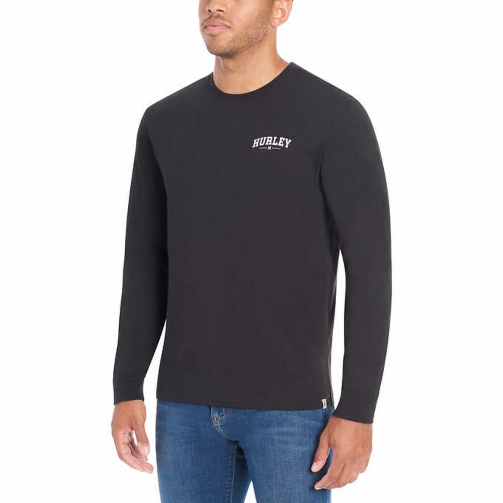 Hurley Men's Long Sleeve Tee Black Size M